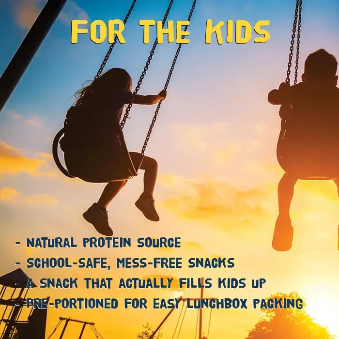 Beef jerky and biltong for the kids